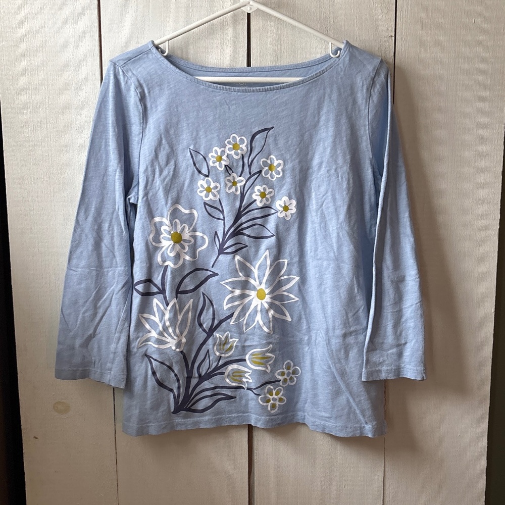 The loft woman’s long sleeve flowered shirt